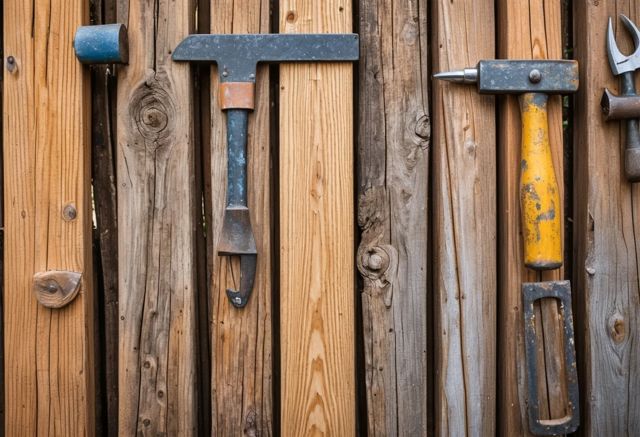 Wooden gate installation tools